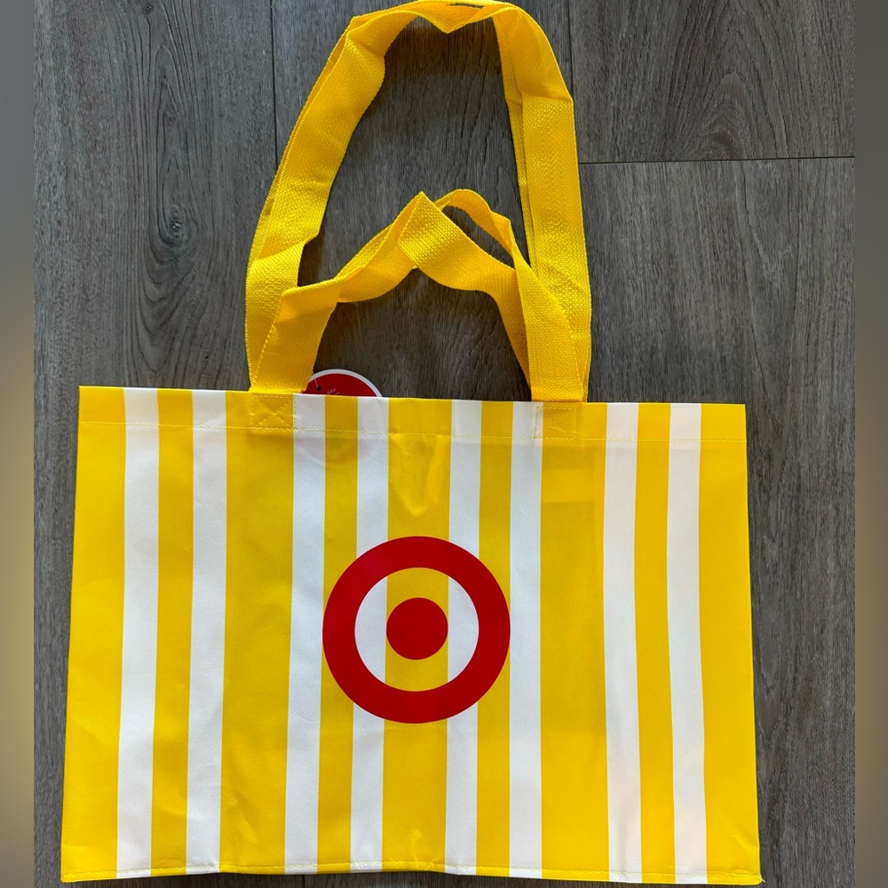 New target 🎯 large cabana reusable yellow bag stripped bag